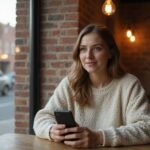 Sexdating Friesland: vind direct spannende contacten bij jou in de buurt Een vrouw in een café, genietend van haar smartphone