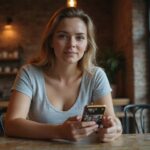 Sexdating Noord-Holland: Vind snel spannende contacten bij jou in de buurt Een vrouw in een café bekijkt een dating app op haar smartphone