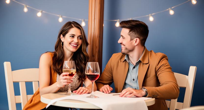 Een middeljarige man verdiept in een datingapp in een café. sexdating zeeland
